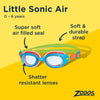 Swimming Goggles Little Sonic Air Kids Blue-Green Tinted-Blue Lenses Zoggs 461418BLGNTBL