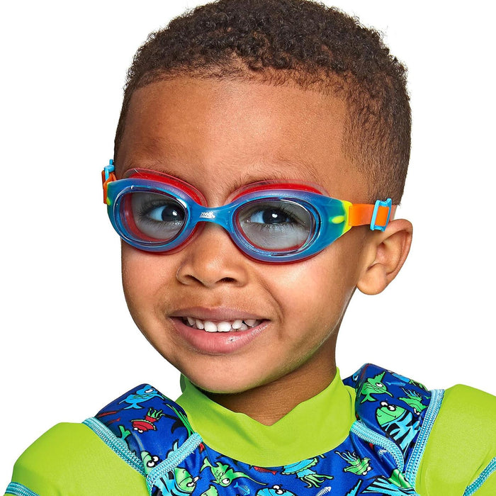 Swimming Goggles Little Sonic Air Kids Blue-Orange Tinted-Blue Lenses Zoggs 461418BLORTBL