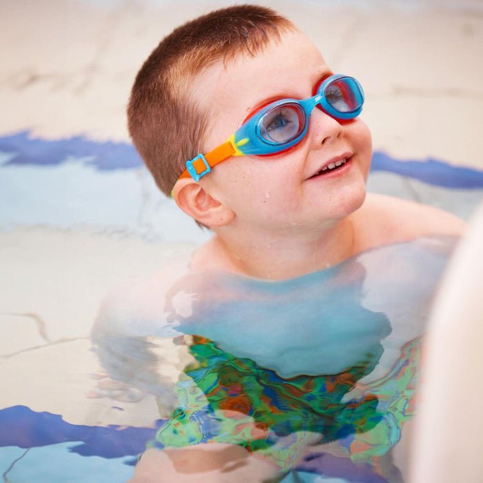 Swimming Goggles Little Sonic Air Kids Blue-Orange Tinted-Blue Lenses Zoggs 461418BLORTBL