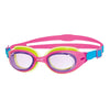 Schwimmbrille Little Sonic Air Kinder Pink-Grün Getönte lila Gläser Zoggs 461418PKGNTPU