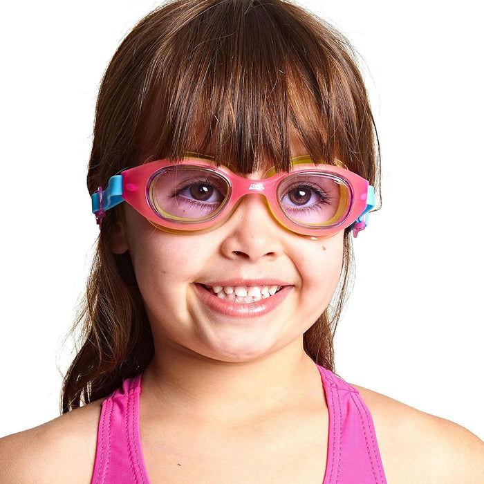 Schwimmbrille Little Sonic Air Kinder Pink-Grün Getönte lila Gläser Zoggs 461418PKGNTPU