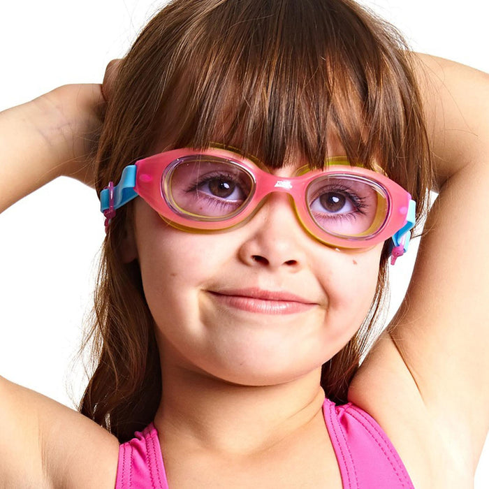 Schwimmbrille Little Sonic Air Kinder Pink-Grün Getönte lila Gläser Zoggs 461418PKGNTPU