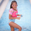 Schwimmbrille Little Sonic Air Kinder Pink-Grün Getönte lila Gläser Zoggs 461418PKGNTPU