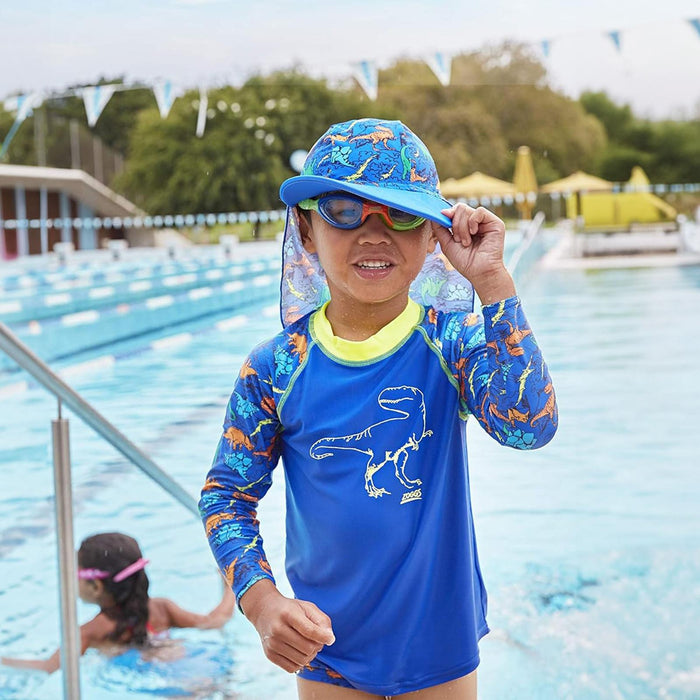 Swimming Goggles Little Super Seal Kids Orange-Green Zoggs 461419ORGNCLR