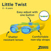 Swimming Goggles Little Twist Kids Pink Tinted-Blue Lenses Zoggs 461421PKPKTBL