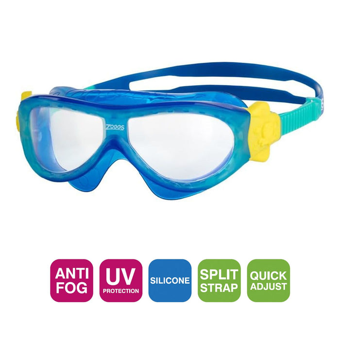 Swimming Mask Phantom Kids Blue-Turquoise Zoggs 461423BLTQCLR