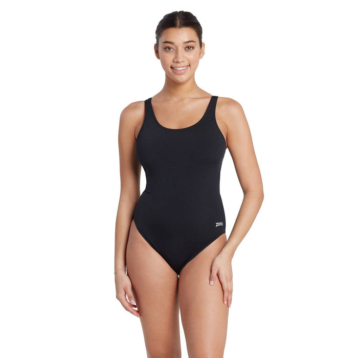 One Piece Swimsuit Cottesloe Powerback Women Black Size 30-XXS Zoggs 462510BK30