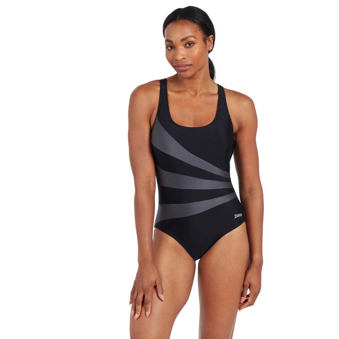 One Piece Swimsuit Sandon Scoopback Women Black Size 48-5XL Zoggs 462553BK48