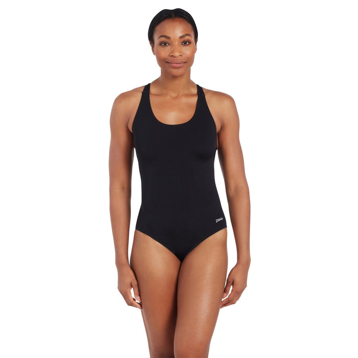 One Piece Swimsuit Cottesloe Flyback Women Black Size 34-S Zoggs 462558BK34