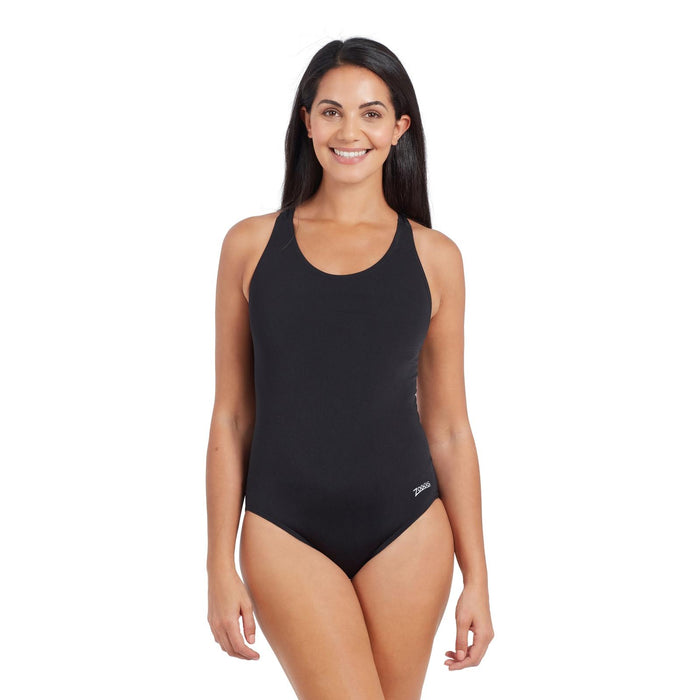 One Piece Swimsuit Cottesloe Flyback Women Black Size 42-XXL Zoggs 462558BK42