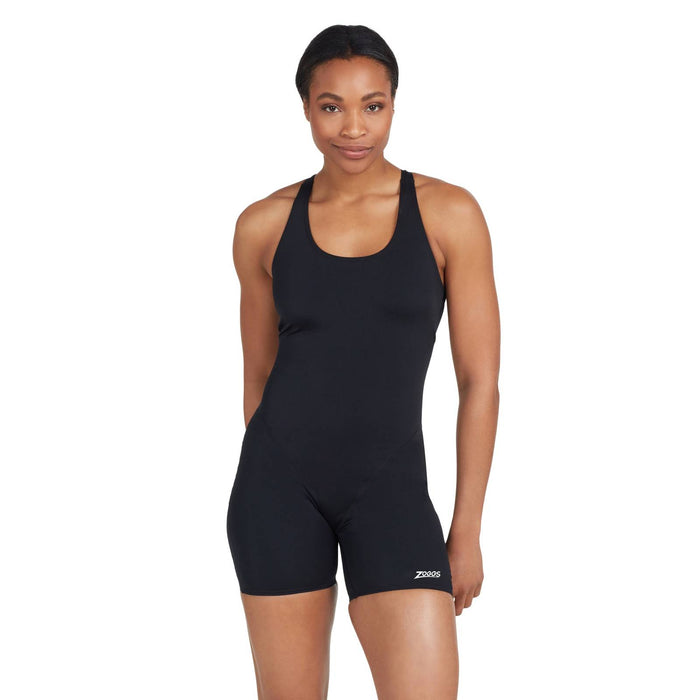 One Piece Cottesloe Legsuit Women Black Size 40-XL Zoggs 462561BK40