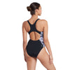 One Piece Swimsuit Marble Powerback Women Black-White Size 40-XL Zoggs 462569BK40