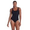 One Piece Swimsuit Scoopback Silver Lined Black Size 34-S Zoggs 462577BK34