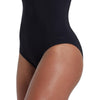 One Piece Swimsuit Scoopback Silver Lined Black Size 38-L Zoggs 462577BK38
