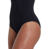 One Piece Swimsuit Scoopback Silver Lined Black Size 40-XL Zoggs 462577BK40