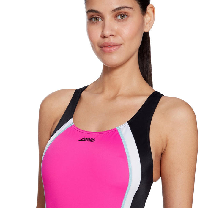 One Piece Swimsuit Toronto Flyback Magenta-Black Size 48-5XL Zoggs 462579MGBK48