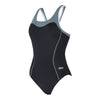 One Piece Swimsuit Tokyo Iceback Black-Grey Size 36-M Zoggs 462580BKGY36