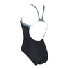 One Piece Swimsuit Tokyo Iceback Black-Grey Size 38-L Zoggs 462580BKGY38