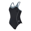 One Piece Swimsuit Tokyo Iceback Black-Grey Size 42-XXL Zoggs 462580BKGY42