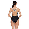 One Piece Swimsuit Tokyo Iceback Black-Grey Size 50-6XL Zoggs 462580BKGY50