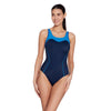 One Piece Swimsuit Tokyo Iceback Navy-Light-Blue Size 42-XXL Zoggs 462580NVLB42