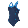 One Piece Swimsuit Tokyo Iceback Navy-Light-Blue Size 42-XXL Zoggs 462580NVLB42