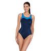 One Piece Swimsuit Tokyo Iceback Navy-Light-Blue Size 46-4XL Zoggs 462580NVLB46