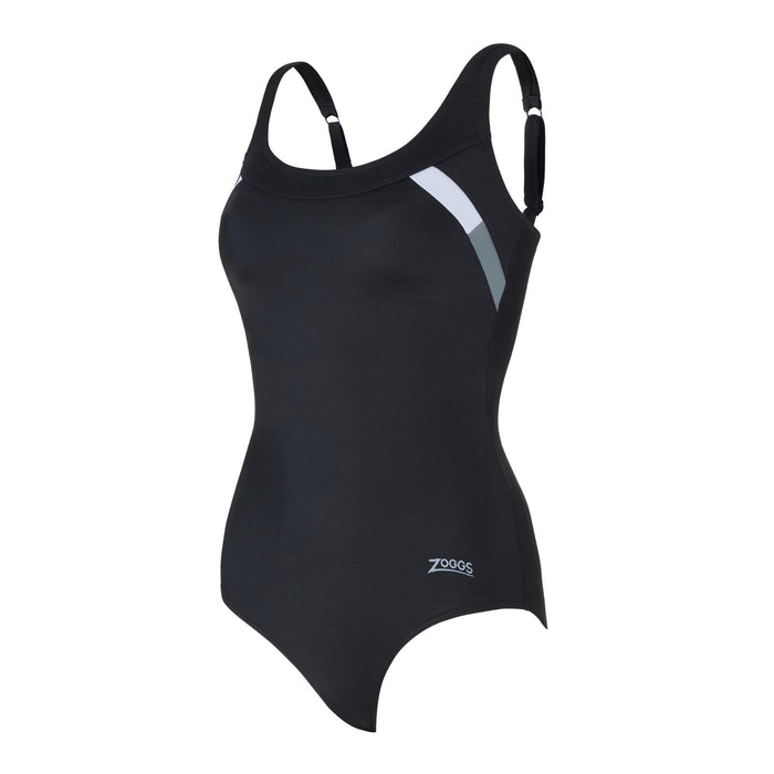 One Piece Swimsuit Sydney U Black-White Size 42-XXL Zoggs 462581BKWH42