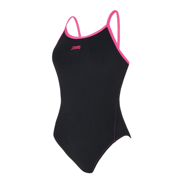One Piece Swimsuit Kona Triback Black-Magenta Size 36-M Zoggs 462582BKMG36