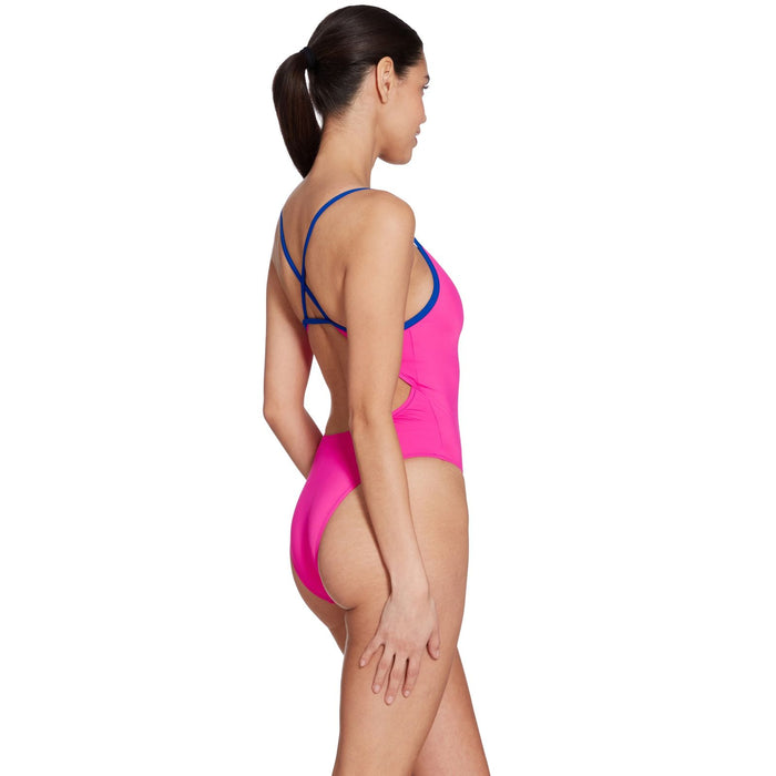 One Piece Swimsuit Kona Triback Pink-Royal Size 36-M Zoggs 462582PKRY36