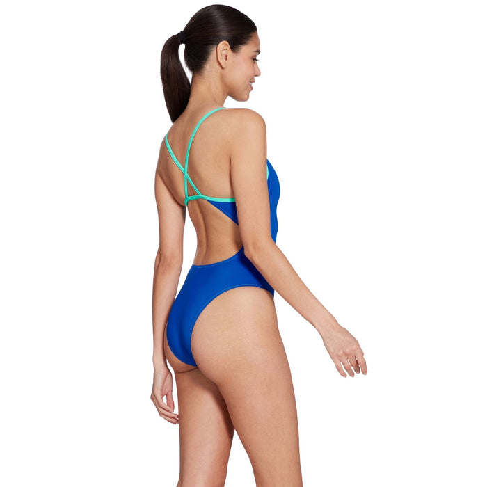 One Piece Swimsuit Kona Triback Royal-Mint Size 28-XXXS Zoggs 462582RYMN28