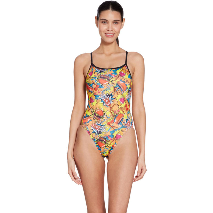 One Piece Swimsuit Printed Rayback E+ Peckish Print Size 30-XXS Zoggs 462583PECK30