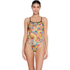 One Piece Swimsuit Printed Rayback E+ Peckish Print Size 38-L Zoggs 462583PECK38