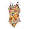 One Piece Swimsuit Printed Rayback E+ Peckish Print Size 38-L Zoggs 462583PECK38
