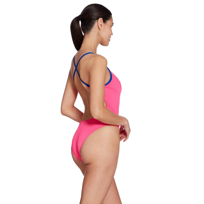 One Piece Swimsuit Rome Rayback Magenta-Royal Size 32-XS Zoggs 462584MGRY32