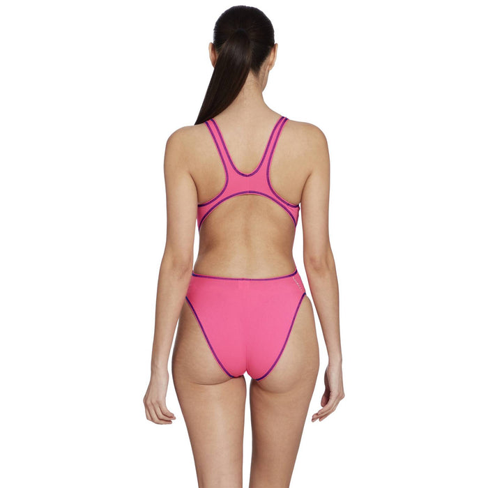 One Piece Swimsuit Melbourne Haxback Magenta-Royal Size 28-XXXS Zoggs 462585MGRY28