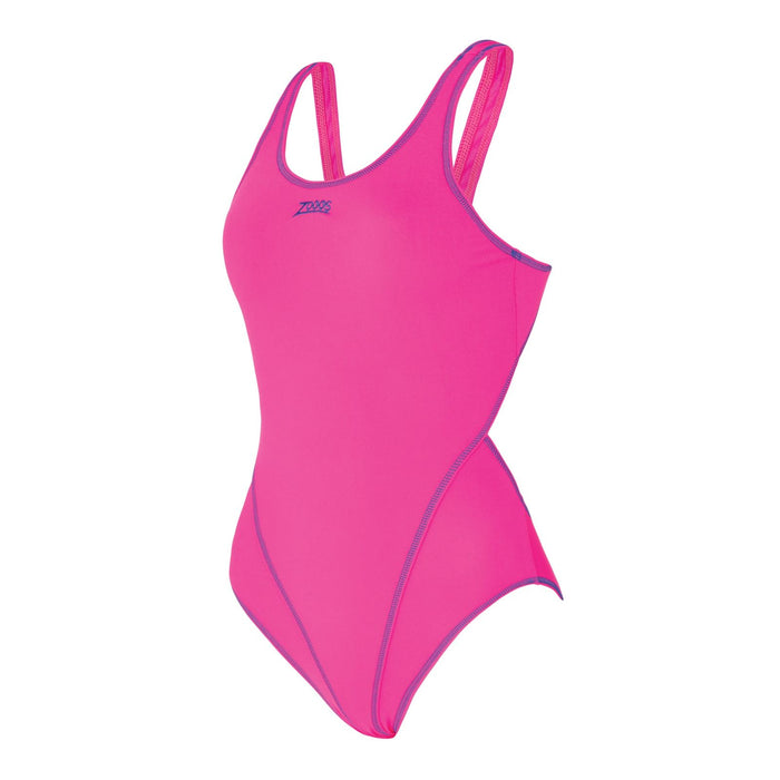 One Piece Swimsuit Melbourne Haxback Magenta-Royal Size 38-L Zoggs 462585MGRY38