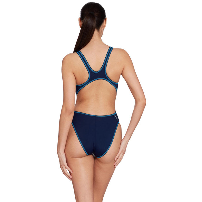 One Piece Swimsuit Melbourne Haxback Navy-Light-Blue Size 36-M Zoggs 462585NVLB36