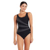 One Piece Swimsuit Sandon Adjustable Scoopback Women Black Size 38-L Zoggs 462586BK38