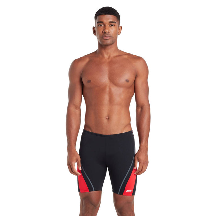 Swim Jammers Eaton Mid Men Black-Red Size 32-M Zoggs 462923BKRD32