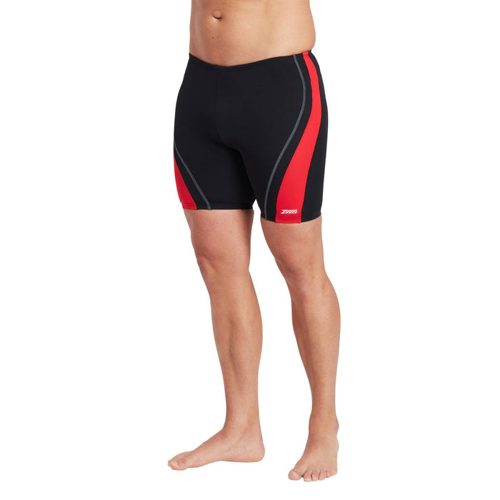 Swim Jammers Eaton Mid Men Black-Red Size 34-L Zoggs 462923BKRD34