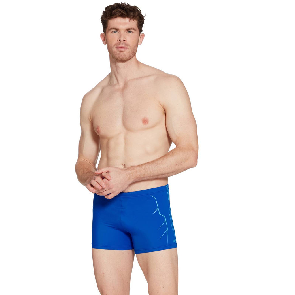 Swim Boxer Combat 27 Men Blue Size 34-L Zoggs 462930CORY34