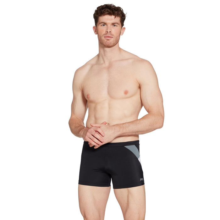 Swim Boxer Sydney 27 Men Black-Grey Size 34-L Zoggs 462931BKGY34