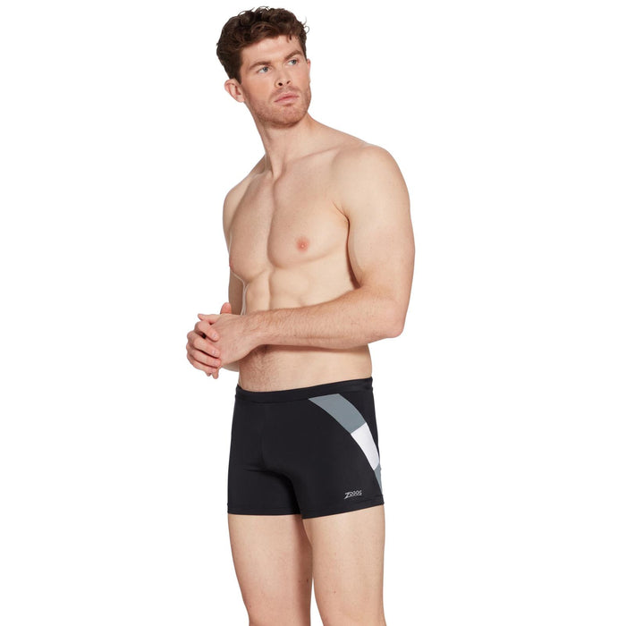 Swim Boxer Sydney 27 Men Black-Grey Size 38-XXL Zoggs 462931BKGY38