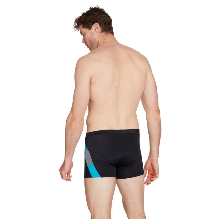 Swim Boxer Sydney 27 Men Black-Turquoise Size 34-L Zoggs 462931BKTQ34