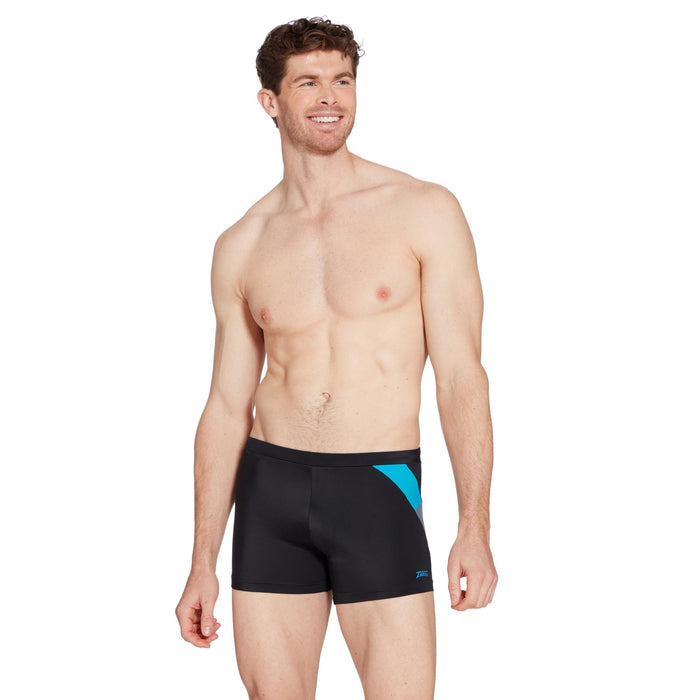 Swim Boxer Sydney 27 Men Black-Turquoise Size 42-4XL Zoggs 462931BKTQ42
