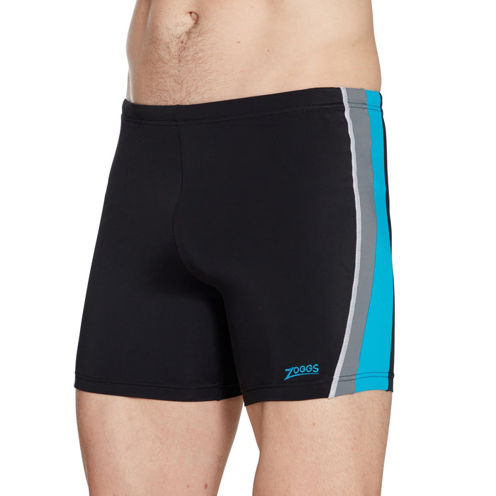 Swim Square Leg Toronto Hip Racer 32 Men Black-Turquoise Size 38-XXL Zoggs 462932BKTQ38