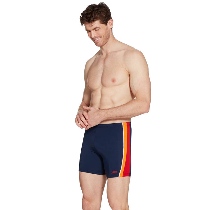 Swim Square Leg Toronto Hip Racer 32 Men Navy-Red Size 32-M Zoggs 462932NVRD32
