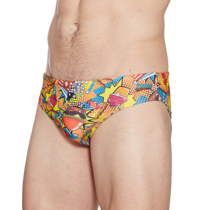 Swim Printed Briefs 6,5 Men Peckish-Print Size 34-L Zoggs 462933PECK34