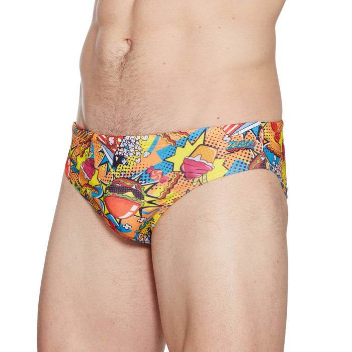 Swim Printed Briefs 6,5 Men Peckish-Print Size 42-4XL Zoggs 462933PECK42
